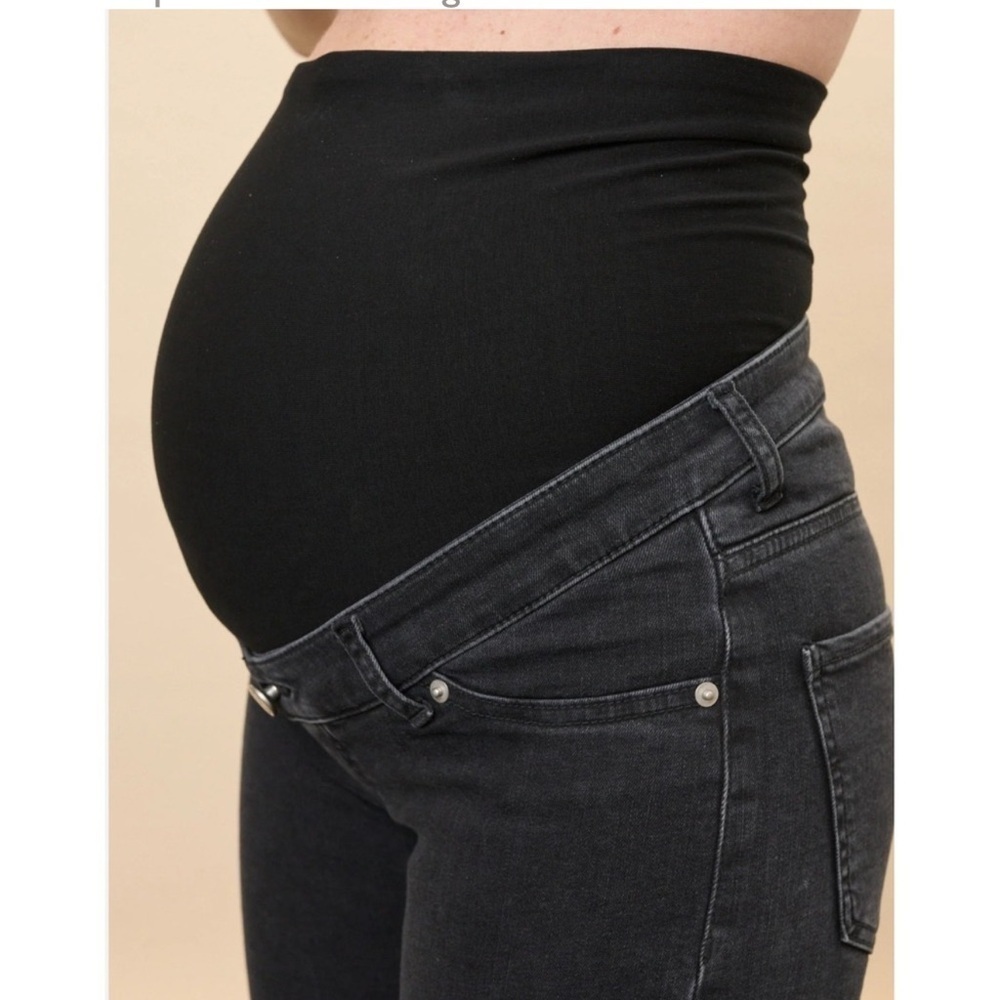 ILOUITY maternity straight fit fader black women’s pants new